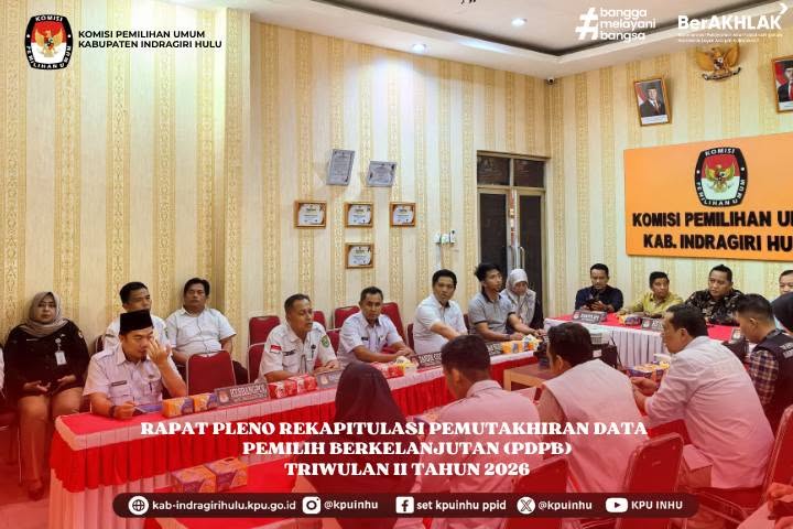 Rekapitulasi Pemutakhiran Data Pemilih Berkelanjutan (PDPB) Triwulan II Tahun 2026